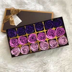 Floral Scented Bath Soap Rose Flower Petals